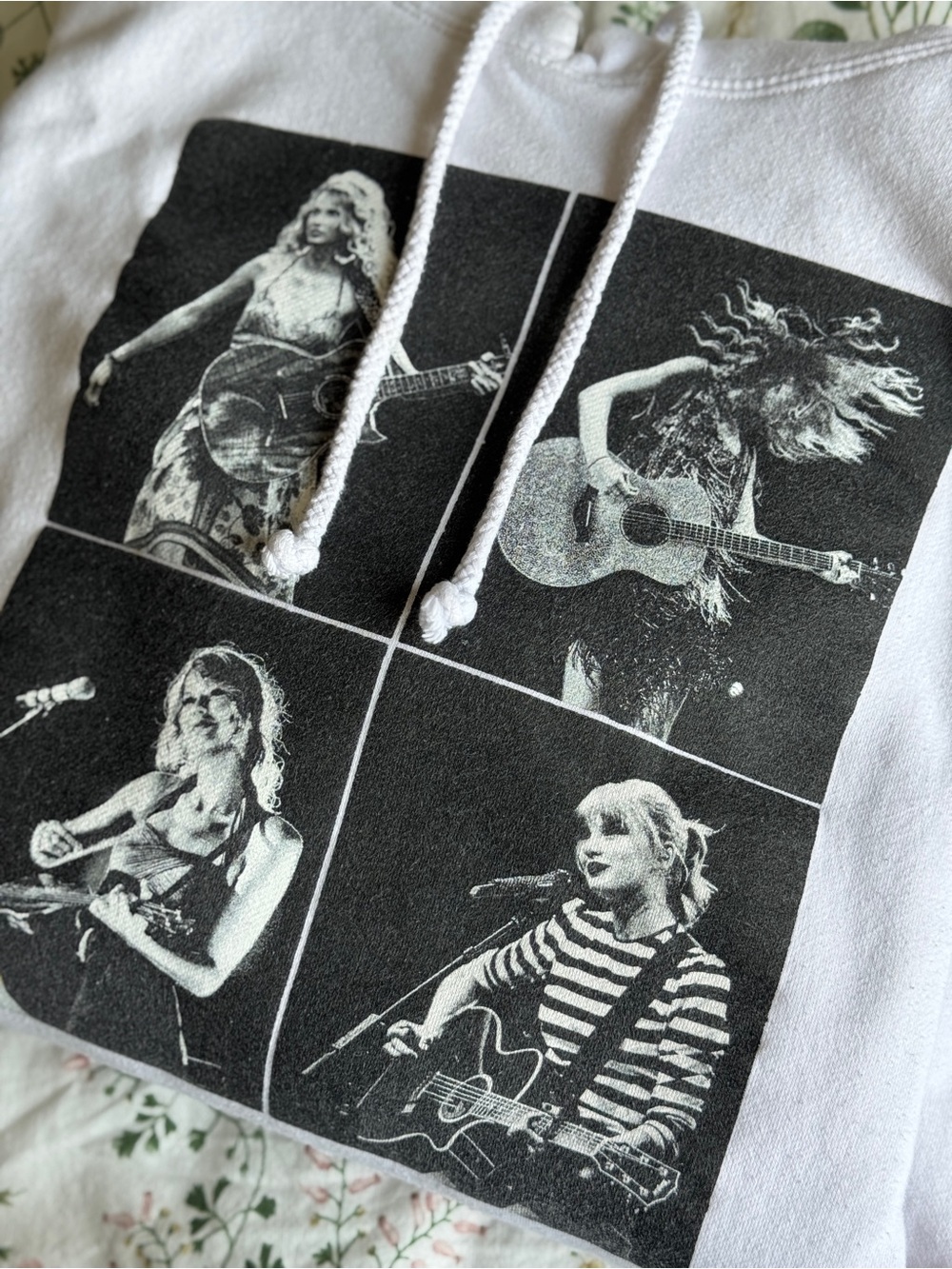 Taylor Swift Eras Tour 2023 White Collage Hoodie - Picture 4 of 10